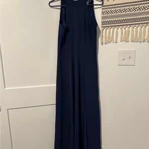 Elegant Navy Blue Maxi Dress